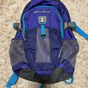 Eddie Bauer Trailhead Backpack in purple and blue, EUC